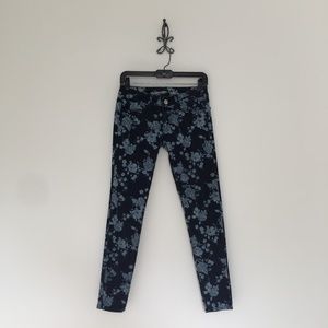 AEO Floral Print Jegging Jeans Size 2